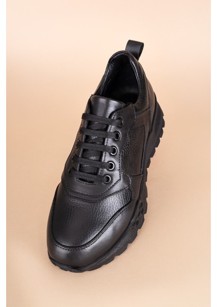 Salfas Kadın Deri Siyah Spor Ayakkabı indirimleri