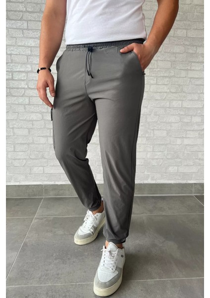 Paraşüt Paça Cırtlı Slim Fit Jogger Pantolon