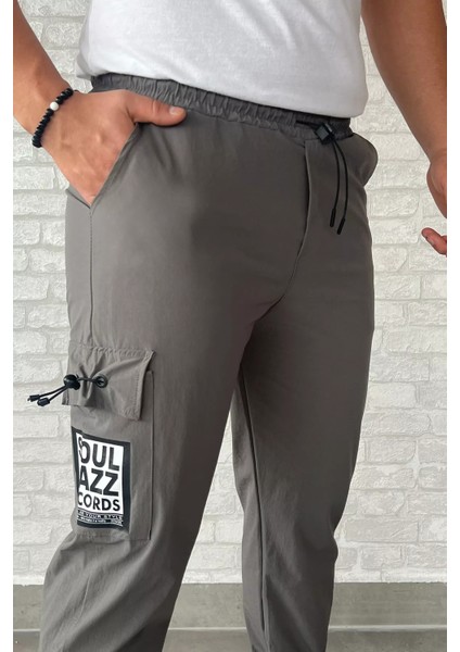 Paraşüt Paça Cırtlı Slim Fit Jogger Pantolon