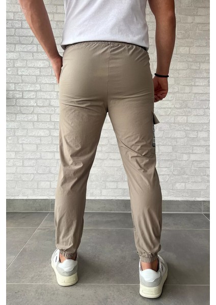 Paraşüt Paça Cırtlı Slim Fit Jogger Pantolon