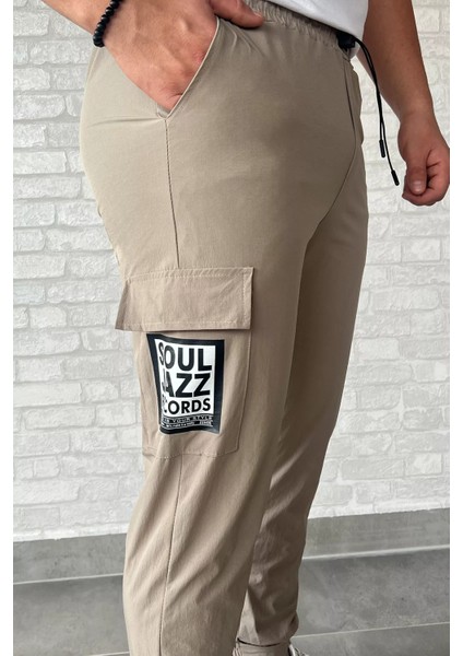 Paraşüt Paça Cırtlı Slim Fit Jogger Pantolon