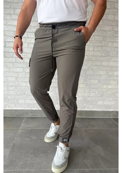 Paraşüt Paça Cırtlı Slim Fit Jogger Pantolon