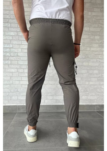 Paraşüt Paça Cırtlı Slim Fit Jogger Pantolon