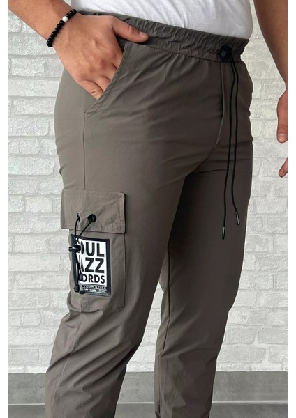 Paraşüt Paça Cırtlı Slim Fit Jogger Pantolon