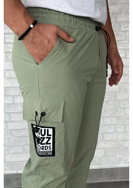 Paraşüt Paça Cırtlı Slim Fit Jogger Pantolon P-00012249