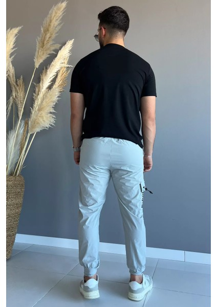 Paraşüt Paça Cırtlı Slim Fit Jogger Pantolon