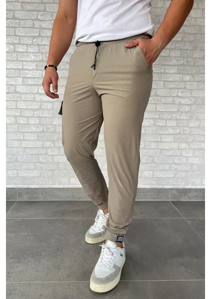 Paraşüt Paça Cırtlı Slim Fit Jogger Pantolon