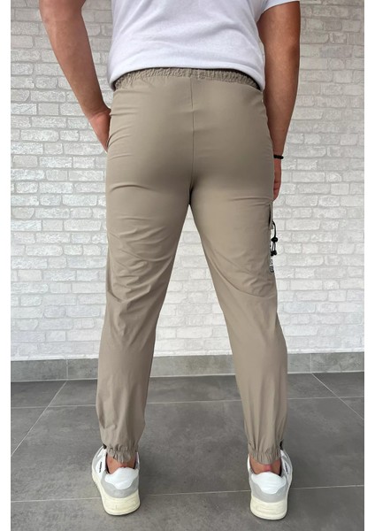 Paraşüt Paça Cırtlı Slim Fit Jogger Pantolon