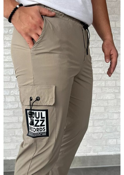 Paraşüt Paça Cırtlı Slim Fit Jogger Pantolon