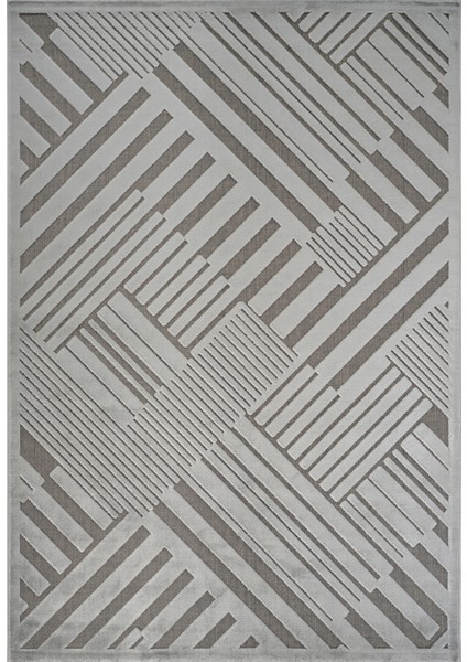 7/24 İskandinav Kopenhag Gri 50x80 cm Salon Mutfak Halısı Yolluk Kilim