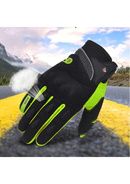 WY001-YEŞIL Stil Xl Beden Herobıker Motosiklet Eldivenleri Tam Parmak Motosiklet Ekipmanları Atv Binici Spor Eldiven Korumak Nefes Motosiklet Motokros Eldivenleri (Yurt Dışından) modelleri