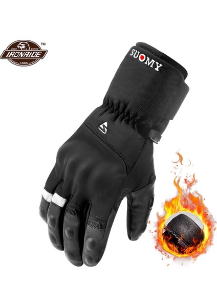 SU07-SIYAH Eldiven Stili Xxl Kış Motosiklet Eldivenleri Su Geçirmez Moto Motokros Eldivenleri Rüzgar Geçirmez Moto Eldivenler Dokunmatik Ekran Motosiklet Sürme Guantes (Yurt Dışından)
