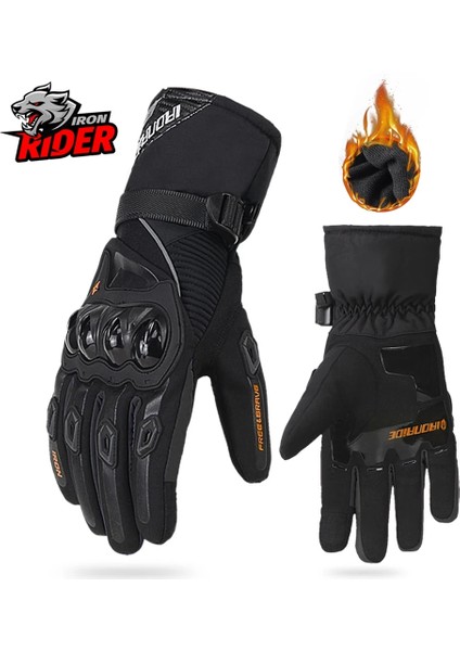 Wn-01 Siyah Eldiven Stili M Beden Somy Kış Motosiklet Eldivenleri Dokunmatik Ekran Motokros Su Geçirmez Rüzgar Geçirmez Koruyucu Kış Eldivenleri Erkekler Guantes Moto Luvas (Yurt Dışından)