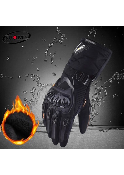 SU11 Yaz Stili Xl Beden Suomy Kış Sıcak Motosiklet Eldivenleri 100% Su Geçirmez Rüzgar Geçirmez Guantes Moto Luvas Dokunmatik Ekran Motosiklet Eldiveni (Yurt Dışından) fırsatları