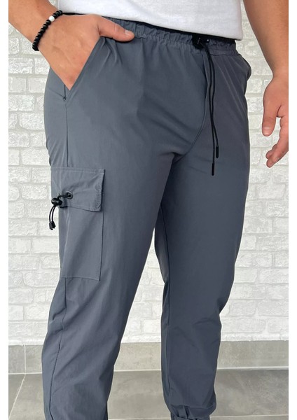 Paraşüt Paça Cırtlı Slim Fit Jogger Pantolon