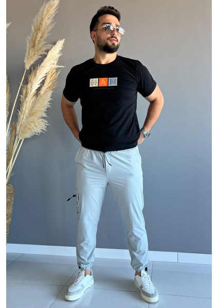 Paraşüt Paça Cırtlı Slim Fit Jogger Pantolon P-00012249