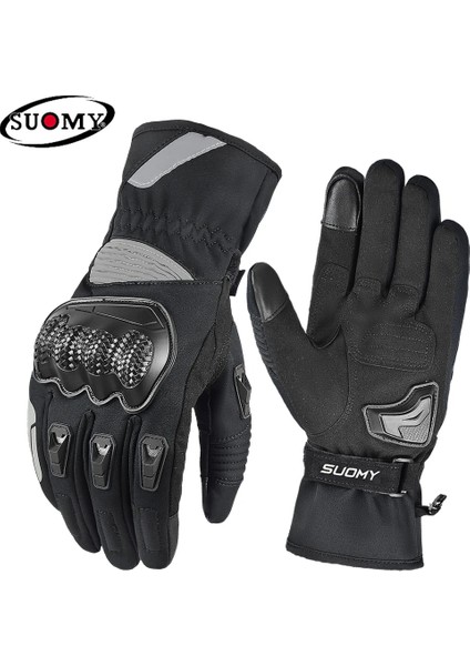 Wp-06 Gri Stil L Beden Suomy Motosiklet Eldivenleri Kış Sıcak Moto Eldivenleri Motosiklet Guantes Dokunmatik Ekran Gant Moto Sürme Eldivenleri 100% Su Geçirmez Rüzgar Geçirmez (Yurt Dışından)