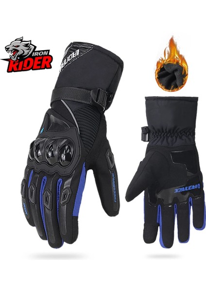 Wn-01 Mavi Eldiven Stili Xl Beden Somy Kış Motosiklet Eldivenleri Dokunmatik Ekran Motokros Su Geçirmez Rüzgar Geçirmez Koruyucu Kış Eldivenleri Erkekler Guantes Moto Luvas (Yurt Dışından)