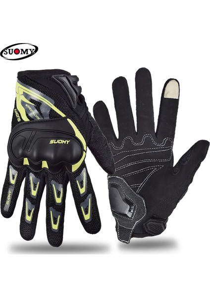 Yeşil SU11 Tarzı L Beden Suomy Motosiklet Eldivenleri Yaz Nefes Yarış Luva Motoqueiro Guantes Motocicleta Luvas De Bisiklet Atv Binici Koruyucu Eldiven (Yurt Dışından)
