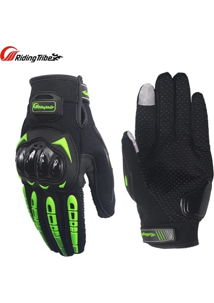 Yeşil Stil Xl Beden Motosiklet Eldivenleri Giyilebilir Spor Tam Parmak Mitten Lvas Moto Koruyucu Dişliler Gant Moto Yarış Eldivenleri (Yurt Dışından)