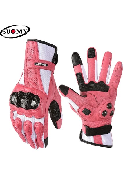 SU11 Yeşil Stil Xl Beden Suomy Kadınlar Pembe Keçi Derisi Motosiklet Eldivenleri Lady Uzun Tam Parmak Scooter Elektrikli Bisiklet Eldiven Bisiklet Yarışı Motokros Luvas Xs (Yurt Dışından) fiyatları