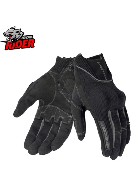 B1 Siyah Eldiven Stili Xxl Herobıker Motosiklet Eldivenleri Tam Parmak Motosiklet Ekipmanları Atv Binici Spor Eldiven Korumak Nefes Motosiklet Motokros Eldivenleri (Yurt Dışından)
