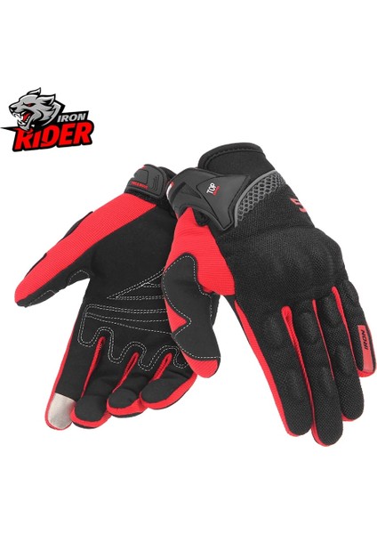 SU01-KIRMIZI Eldiven Stili L Beden Herobıker Motosiklet Eldivenleri Tam Parmak Motosiklet Ekipmanları Atv Binici Spor Eldiven Korumak Nefes Motosiklet Motokros Eldivenleri (Yurt Dışından)