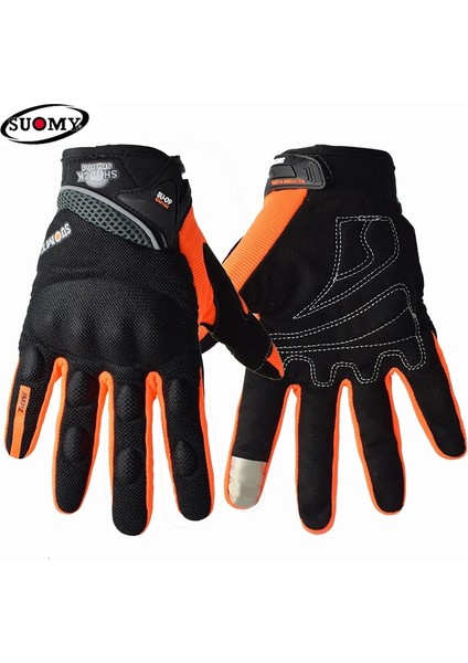 SU09 Turuncu Stil L Beden Suomy 100% Su Geçirmez Motosiklet Eldivenleri Kış Sıcak Moto Koruyucu Eldivenler Dokunmatik Ekran Gant Moto Guantes Motosiklet Sürme Eldiven (Yurt Dışından)