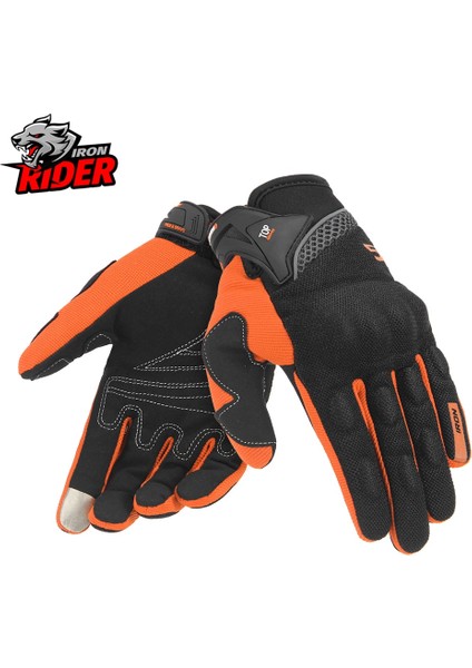 SU01-TURUNCU Eldiven Stili Xl Beden Herobıker Motosiklet Eldivenleri Tam Parmak Motosiklet Ekipmanları Atv Binici Spor Eldiven Korumak Nefes Motosiklet Motokros Eldivenleri (Yurt Dışından)