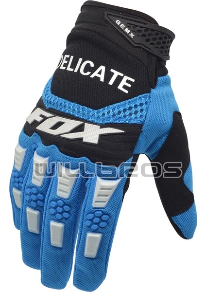 Mavi Stil Xxl Hassas Tilki Eldivenleri Motokros Guantes Mx Bmx Dirt Bike Dağ Bisikleti Off-Road Dirtpaw Yarış Atv Utv Beyaz Luvas Erkekler Için (Yurt Dışından)