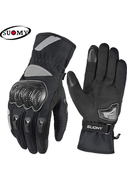 Wp-06 Gri Kış Stili M Beden Suomy Motosiklet Eldivenleri Kış Sıcak Moto Eldivenleri Motosiklet Guantes Dokunmatik Ekran Gant Moto Sürme Eldivenleri 100% Su Geçirmez Rüzgar Geçirmez (Yurt Dışından)