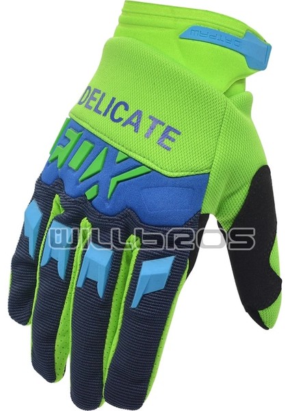 Yeşil Stil M Beden Hassas Tilki Eldivenleri Motokros Mx Bmx Dh Dirt Bike Enduro Dirtpaw Yarış Guantes Off-Road Hava Mesh Bisiklet Pembe Luvas Lady Erkekler (Yurt Dışından)