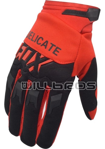 Kırmızı Siyah Stil M Beden Hassas Tilki Eldivenleri Motokros Mx Bmx Dh Dirt Bike Enduro Dirtpaw Yarış Guantes Off-Road Hava Mesh Bisiklet Pembe Luvas Lady Erkekler (Yurt Dışından)