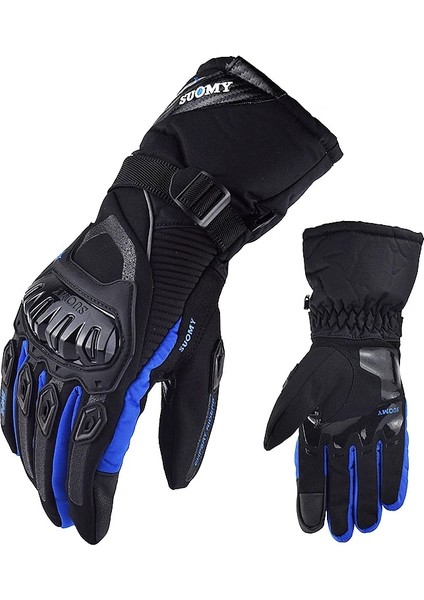Wp-02 Mavi Stil Xxl Suomy Motosiklet Eldivenleri Kış Sıcak Su Geçirmez Motosikletçi Motokros Yarışı Sürme Bisiklet Guante Moto Açık Spor Kayak Paten Eldiven (Yurt Dışından)