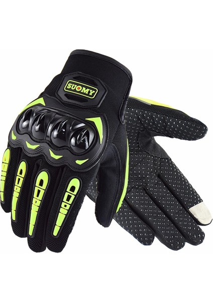 Yeşil Stil L Beden Sıcak Satış Kış Motosiklet Eldivenleri Su Geçirmez Moto Motokros Eldivenleri Rüzgar Geçirmez Eldivenler Dokunmatik Ekran Motosiklet Sürme Guantes (Yurt Dışından)