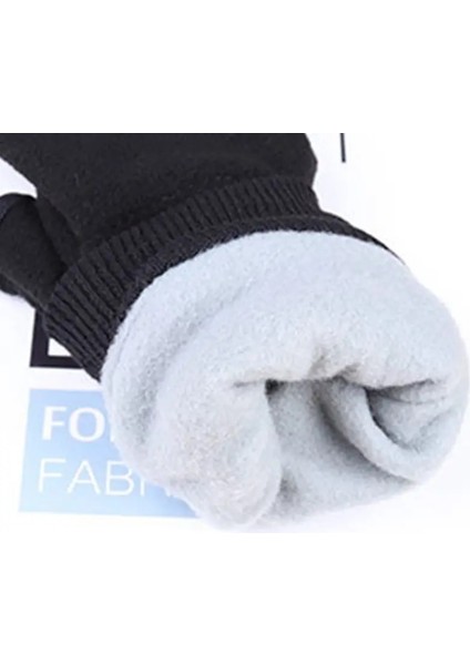 Kadın Siyah Tarzı Kadın Erkek Kış Polar Polar Yarım Parmak Flip Eldiven Çift Katmanlı Kalınlaşmak Dokunmatik Ekran Parmaksız Cabrio Eldivenler Bilek Wa (Yurt Dışından) modelleri