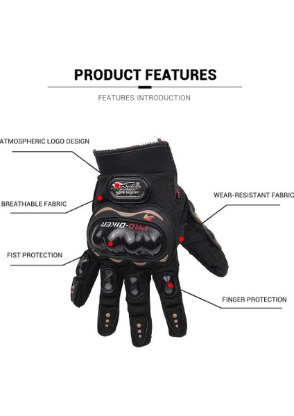 Mcs-17 Bk Eldiven Stili Xxl Pro-Bıker Motosiklet Eldivenleri Adam Giyilebilir Moto Motokros Nefes Dokunmatik Ekran Yarışı Motosiklet Bisiklet Koruyucu Dişliler Eldiven (Yurt Dışından) modelleri