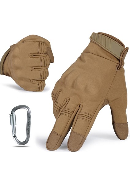 Kahverengi Tarzı Xl Beden Motosiklet Eldivenleri Moto Dokunmatik Ekran Kış Sıcak Motosiklet Motokros Kar Araci Sürme Biker Koruyucu Dişli Tam Parmak Erkek Kadın (Yurt Dışından)
