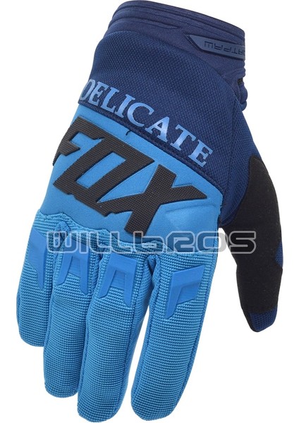 Mavi Stil M Beden Motokros Yarış Eldivenleri Hassas Tilki Motosiklet Moto Cross Dağ Bisikleti Off Road Enduro Eldivenleri (Yurt Dışından)