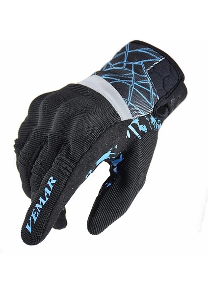 VE-203-SİYAH Stil S Beden Vemar Yaz Motosiklet Eldivenleri Erkekler Kafatası 3D Örgü Sokak Moto Eldivenleri Dokunmatik Ekran Sonbahar Sürme Eldivenleri Siyah VE-203 (Yurt Dışından) fırsatları