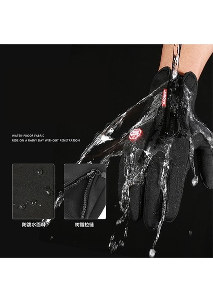 Mavi Stil Xl Beden Unisex Dokunmatik Ekran Kış Motosiklet Eldivenleri Su Geçirmez Sıcak Bisiklet Bisiklet Açık Yürüyüş Motosiklet Eldivenleri Spor Tam Parmak (Yurt Dışından) modelleri