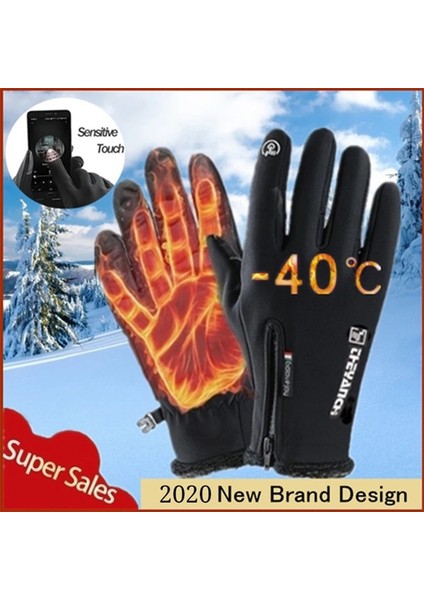 Blakc Tarzı S Beden Dokunmatik Ekran Motorlu Eldiven Kış Termal Sıcak Bisiklet Bisiklet Bisiklet Kayak Açık Kamp Yürüyüş Motosiklet Eldivenleri Spor Tam Parmak (Yurt Dışından) fırsatları