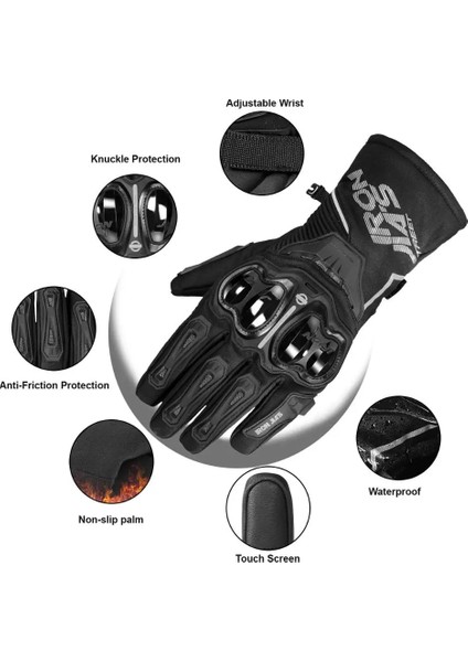 A92-SIYAH Stil Xl Beden Kış Motosiklet Eldivenleri Su Geçirmez Rüzgar Geçirmez Moto Eldivenler Dokunmatik Ekran Gant Moto Guantes Motosiklet Sürme Eldivenleri (Yurt Dışından) fırsatları