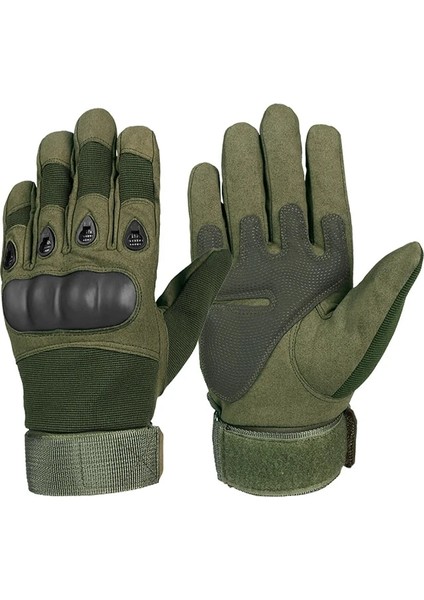Ordu Yeşili Tarzı Xl Beden Ozero Açık Rekreasyon Eldivenleri Gants Askeri Taktik Eldiven Tam Parmak Nefes Motokros Motosiklet Ateşi Avcılık Eldivenleri (Yurt Dışından)