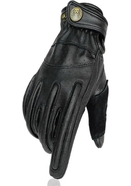 NO.605 Tarzı L Beden Nikukodo Retro Inek Derisi Motosiklet Eldivenleri Güvenli Rahat Motokros Eldivenleri Guantes Moto Erkekler Açık Sürme Dokunmatik Ekran Eldivenleri (Yurt Dışından) fiyatları