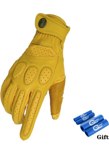 NO.605 Tarzı L Beden Nikukodo Retro Inek Derisi Motosiklet Eldivenleri Güvenli Rahat Motokros Eldivenleri Guantes Moto Erkekler Açık Sürme Dokunmatik Ekran Eldivenleri (Yurt Dışından) modelleri