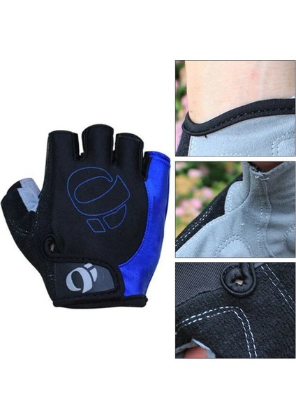 Mavi Stil L Beden Motosiklet Için Yarım Parmak Eldiven Bisiklet Bisiklet Motosiklet Mtb Kaymaz Şok Nefes Alabilir Eldivenler (Yurt Dışından) modelleri
