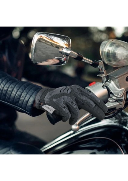 Tam Parmak Kahverengi Stili S Beden Yaz Nefes Alabilir Motosiklet Eldivenleri Motokros Eldiven Biker Yarış Dişli Tam Parmak Moto Eldivenler Motosiklet Koruyucu Ekipman (Yurt Dışından) fırsatları