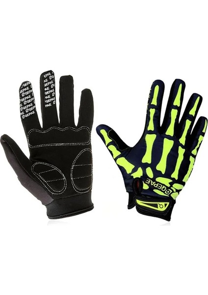Yeşil Stil M Beden Qepae Tam Parmak Motosiklet Kış Eldivenleri Ekran Dokunmatik Guantes Moto Yarışıkayak Tırmanmabisiklet Binme Spor Motokros Eldiven (Yurt Dışından)