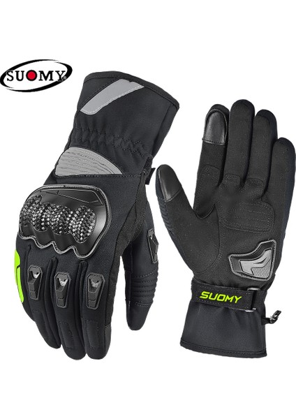 Wp-06 Yeşil Stil Xl Beden Suomy Motosiklet Eldivenleri Kış Sıcak Moto Eldivenleri Motosiklet Guantes Dokunmatik Ekran Gant Moto Sürme Eldivenleri 100% Su Geçirmez Rüzgar Geçirmez (Yurt Dışından)